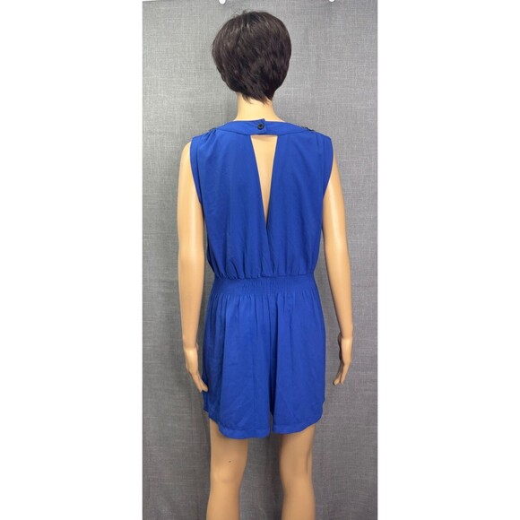 Fine Illusion Elegant Romper Women's Size Small Beaded Halter Neck  Blue - Picture 5 of 8